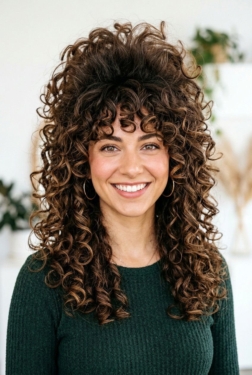 Voluminous Curly Shag - 20 curly shag haircut - 20 curly shag haircut