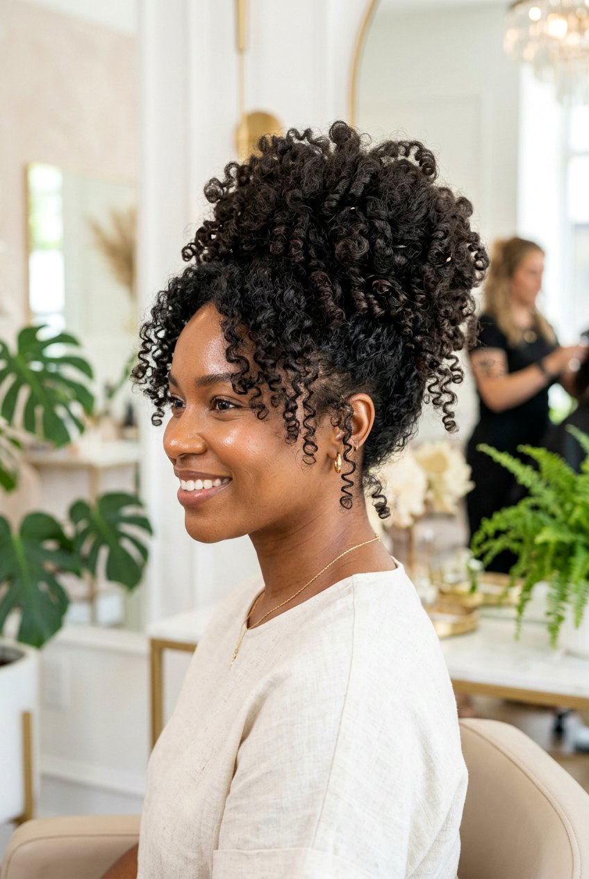 Voluminous Curly Updo - 20 bridesmaid hairstyles - 20 bridesmaid hairstyles