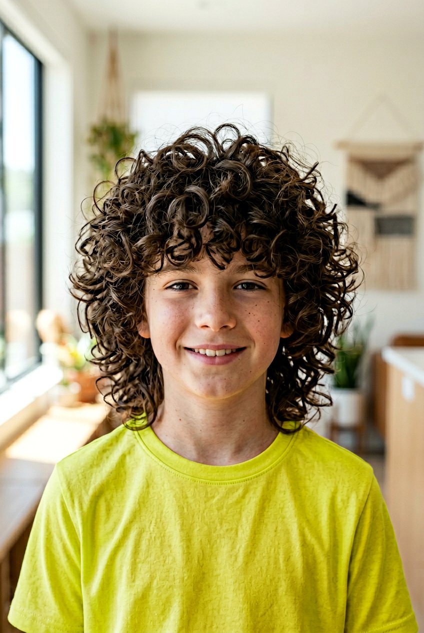 Voluminous Curly Wolf Cut - 20 boys wolf cut for curly hair - 20 boys wolf cut for curly hair