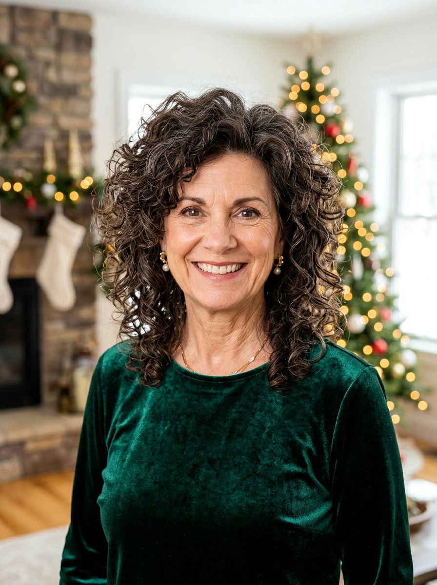 Voluminous Curly Wolf Cut - 20 curly wolf cut for mature women - 20 curly wolf cut for mature women