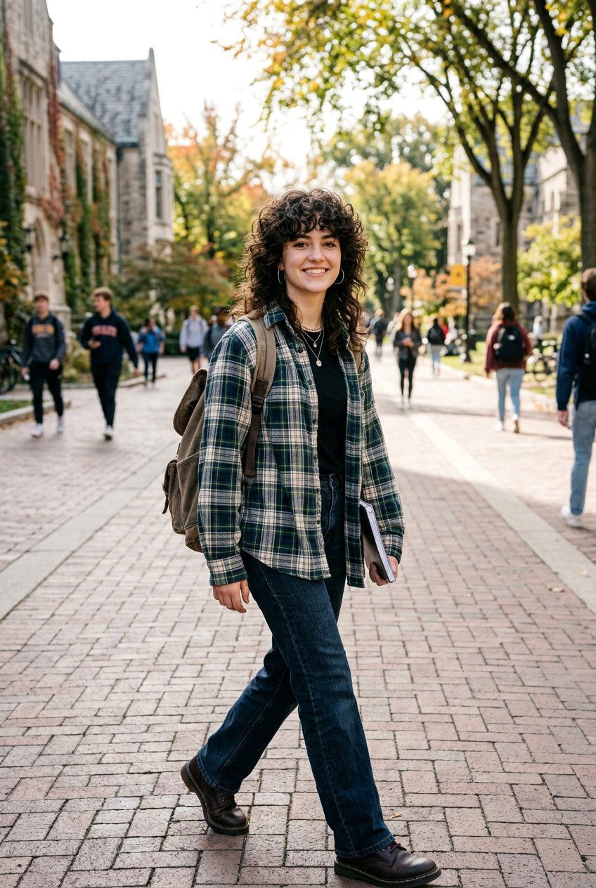 Voluminous Curly Wolf Cut - 20 curly hairstyle for college girls - 20 curly hairstyle for college girls