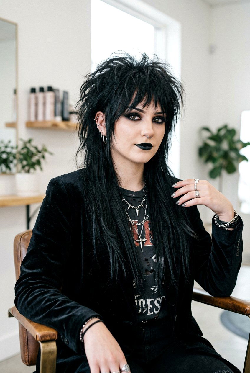 Voluminous Emo Wolf Cut - 20 emo wolf cut for straight hair - 20 emo wolf cut for straight hair