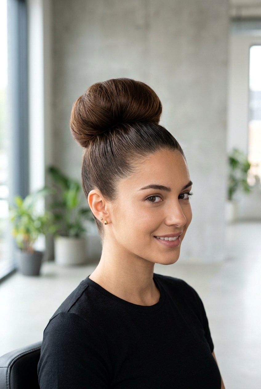 Voluminous High Bun - 20 homecoming hairstyles - 20 homecoming hairstyles