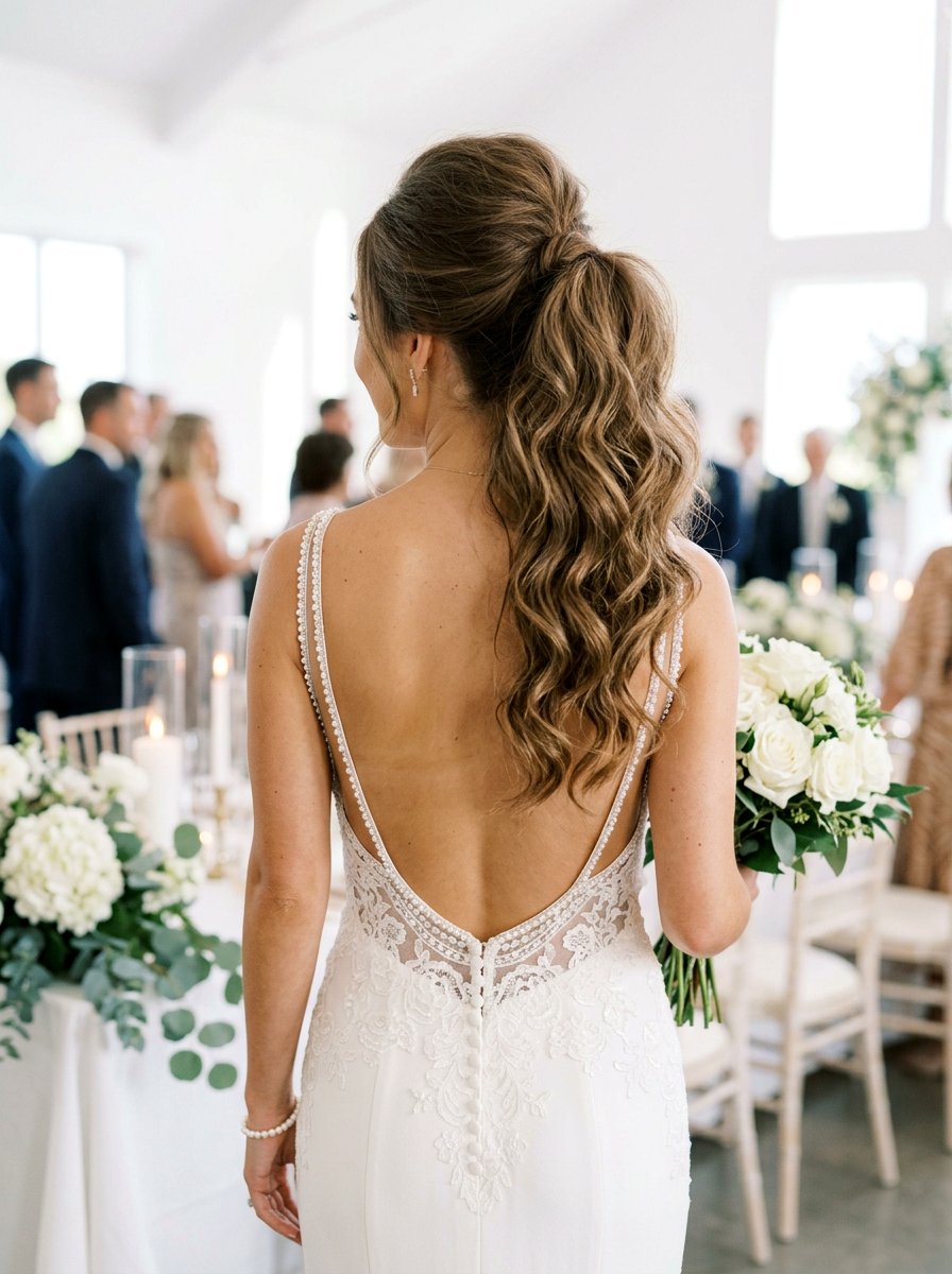 Voluminous High Ponytail - 20 wedding hairstyles for fine thin hair - 20 wedding hairstyles for fine thin hair