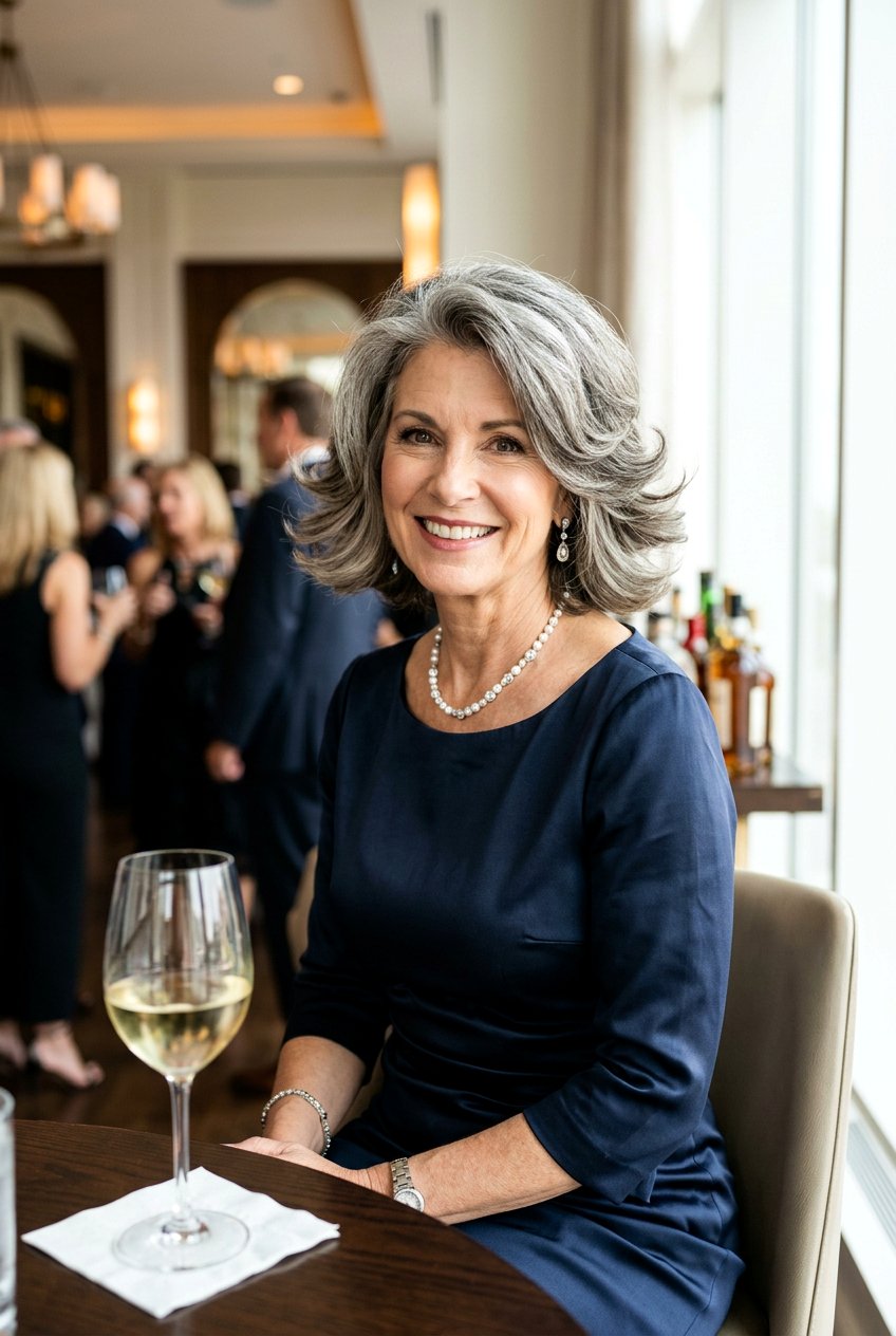 Voluminous Layered Bob - 20 formal hairstyles for mature women - 20 formal hairstyles for mature women