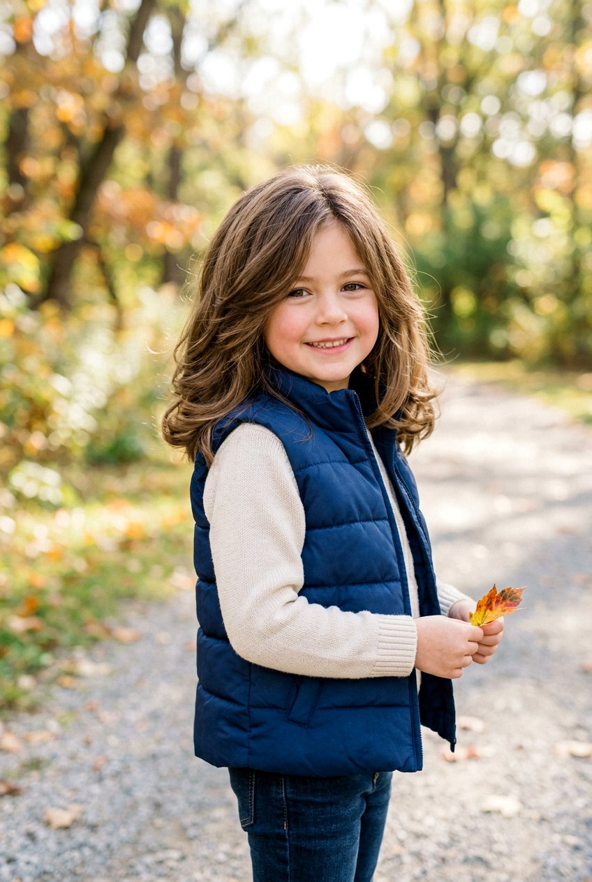 Voluminous Layered Lob Kids Haircut - 20 little girls layered lob haircut - 20 little girls layered lob haircut