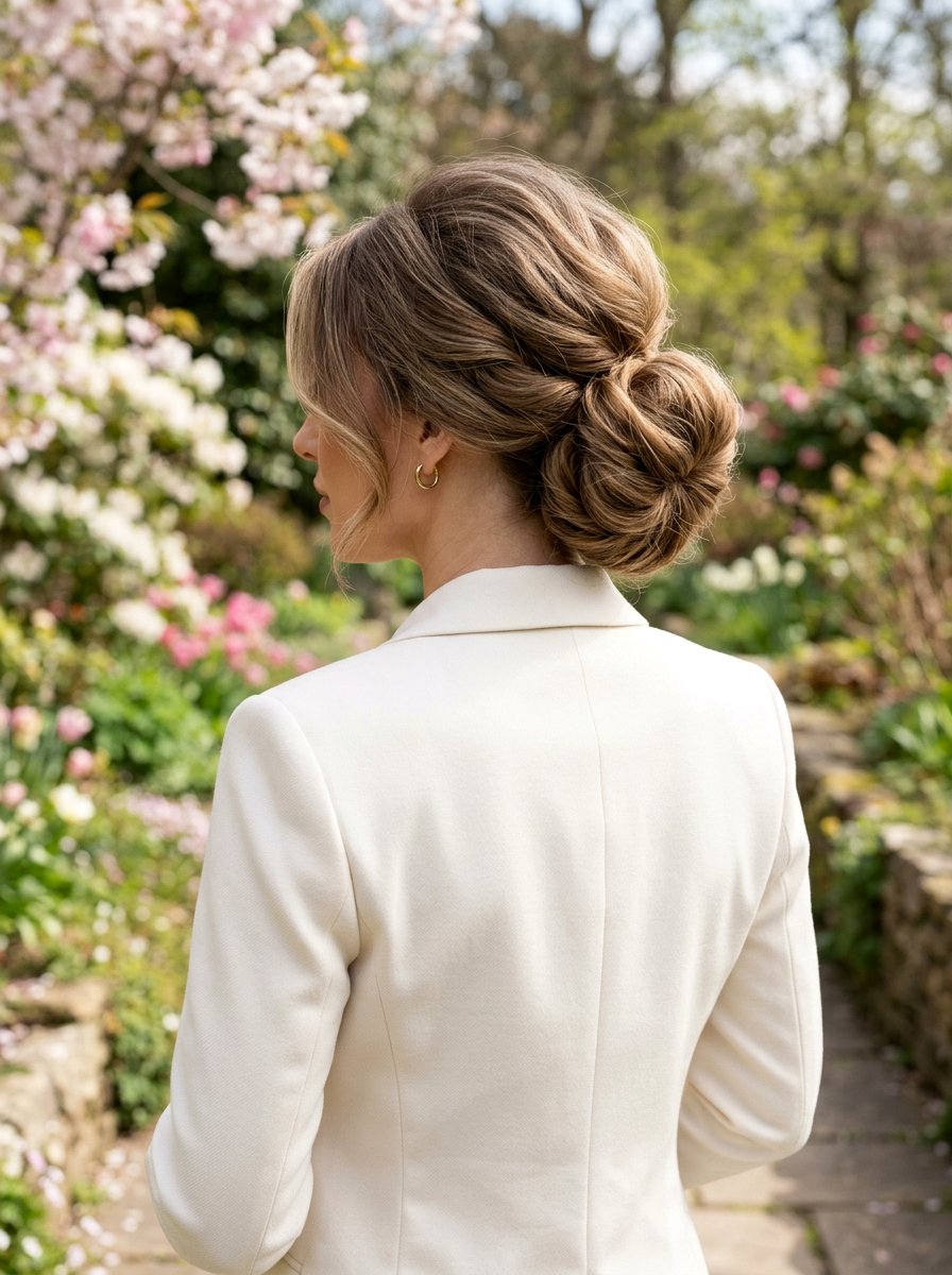 Voluminous Low Bun - 20 date night hairstyle with low bun - 20 date night hairstyle with low bun