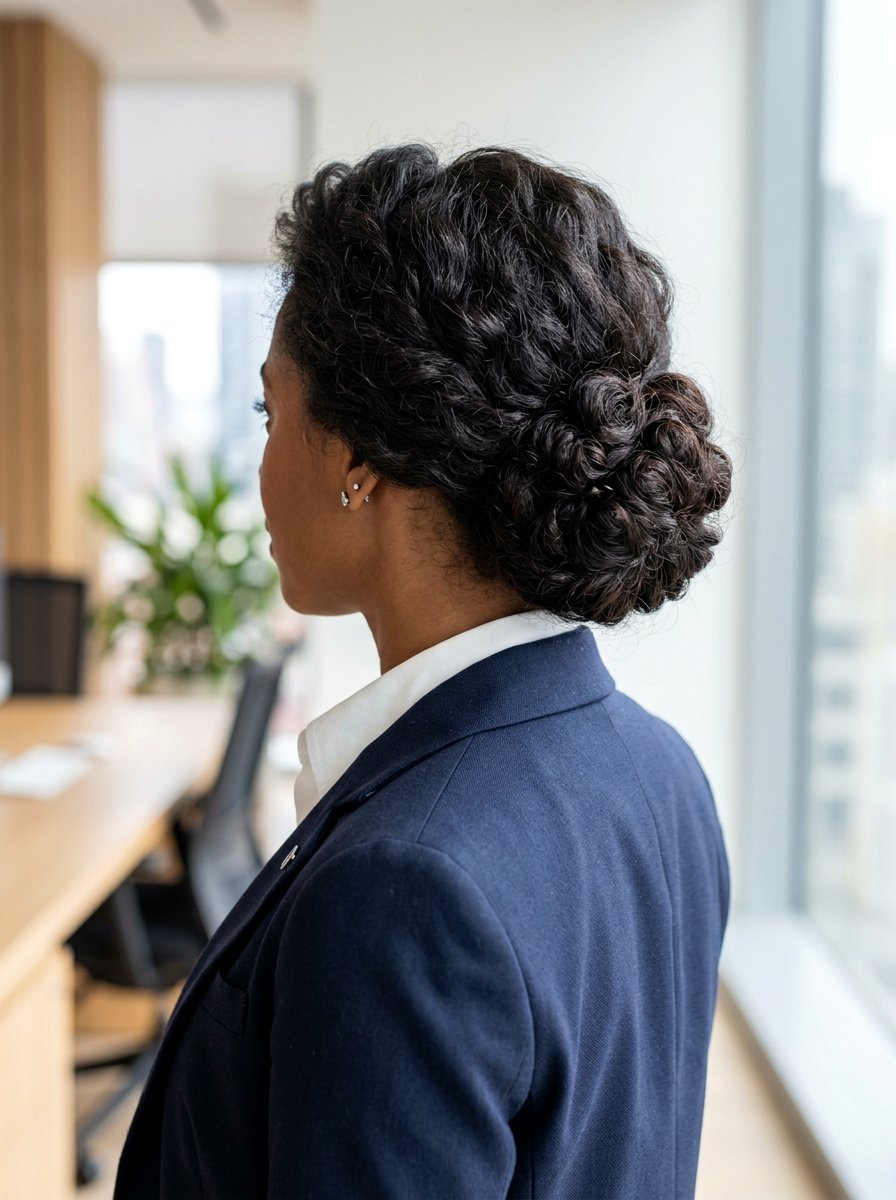 Voluminous Low Bun - 20 polished interview bun - 20 polished interview bun