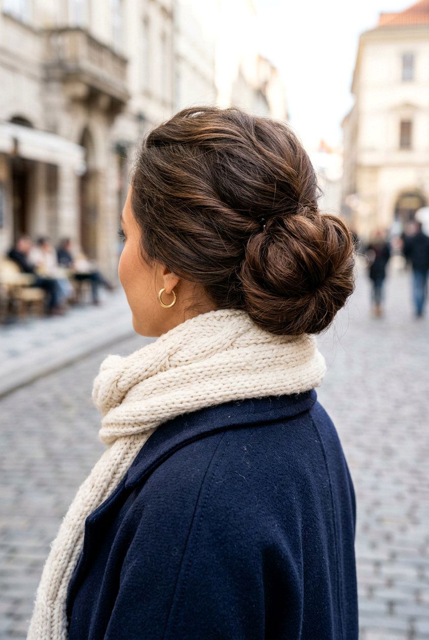 Voluminous Low Bun - 20 dark academia low bun hairstyle - 20 dark academia low bun hairstyle