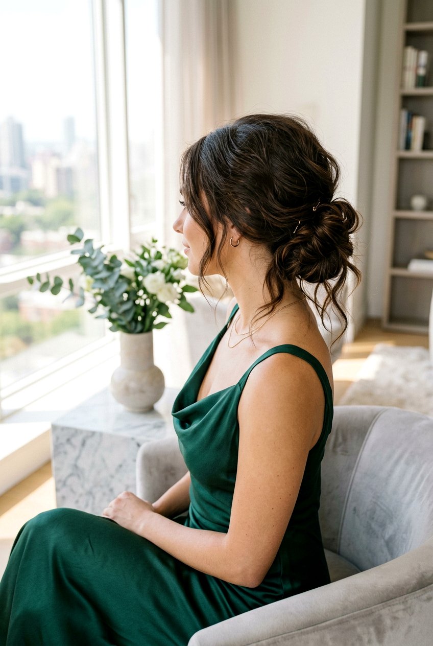 Voluminous Messy Low Bun - 20 low bun for mother of the bride - 20 low bun for mother of the bride