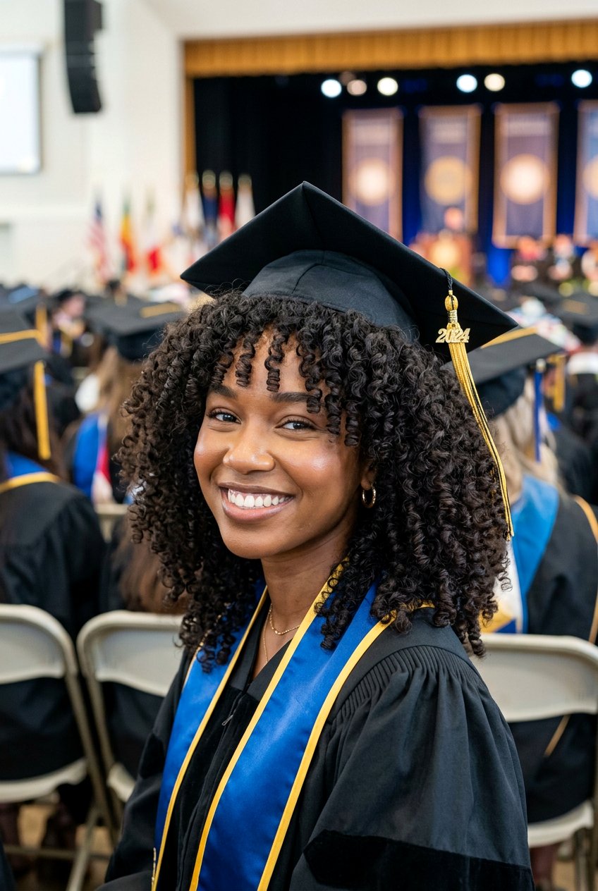 Voluminous Natural Curls - 20 graduation hairstyle for shoulder length hair - 20 graduation hairstyle for shoulder length hair