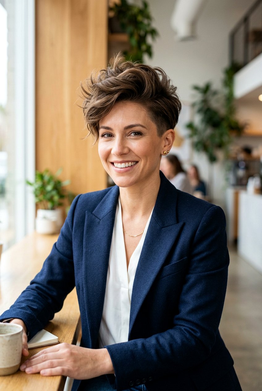 Voluminous Pixie Cut - 20 bouncy hairstyle for fine hair women - 20 bouncy hairstyle for fine hair women