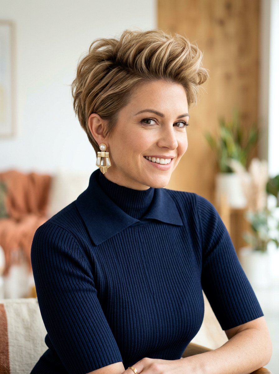 Voluminous Pixie Cut - 20 elegant haircut for wedding guest women - 20 elegant haircut for wedding guest women