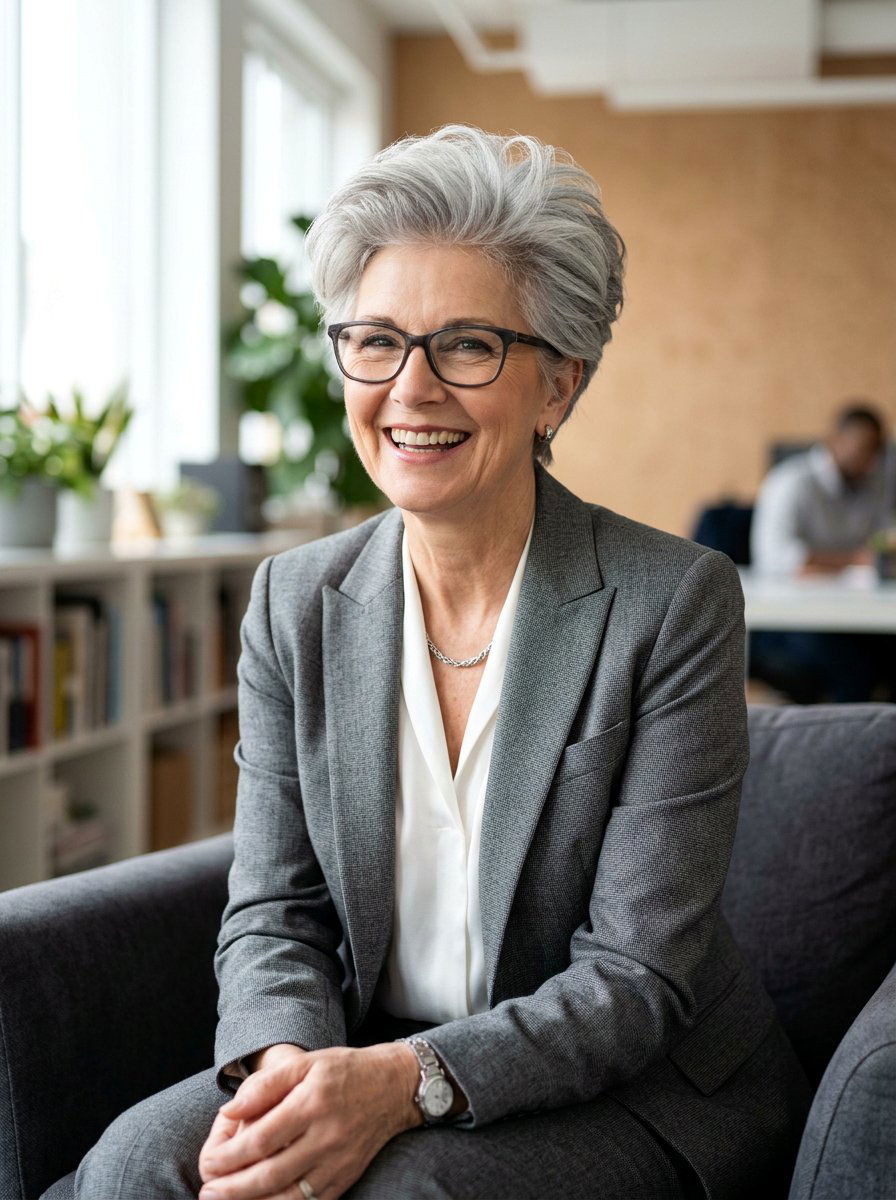 Voluminous Pixie Cut - 20 pixie cut for women over 70 with glasses - 20 pixie cut for women over 70 with glasses