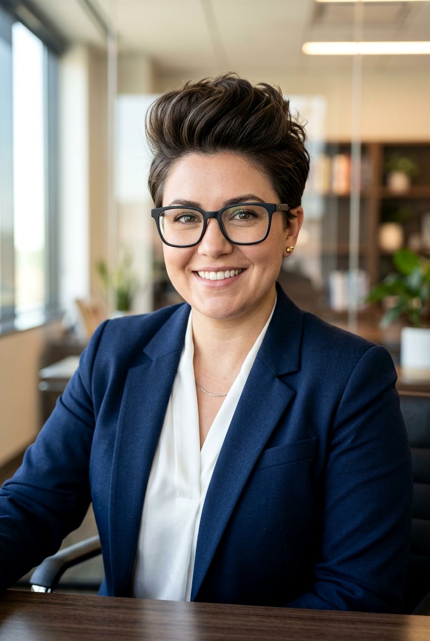 Voluminous Pixie For Round Faces - 20 elegant pixie for mature women with glasses - 20 elegant pixie for mature women with glasses