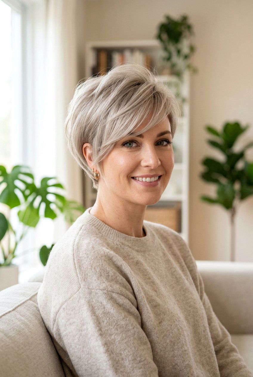 Voluminous Pixie With Long Bangs - 20 pixie with long bangs - 20 pixie with long bangs