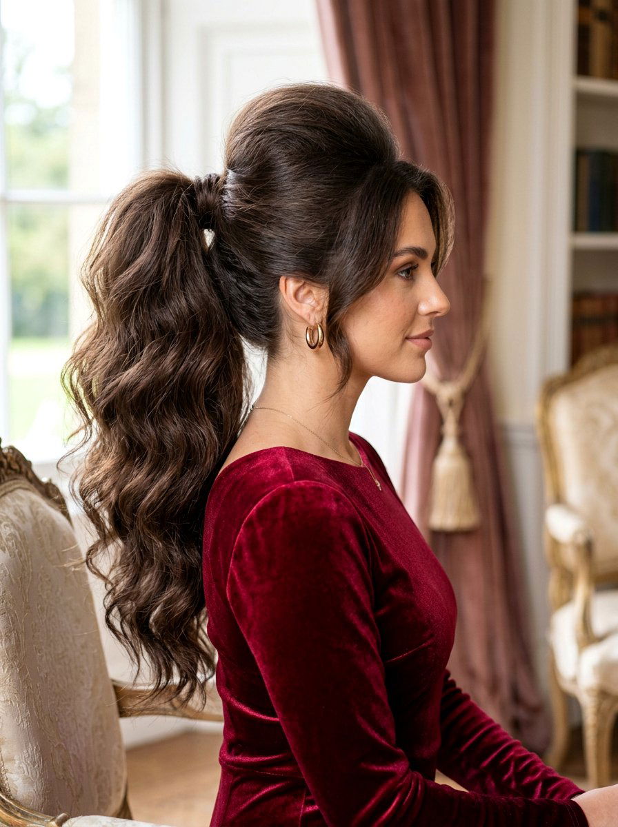 Voluminous Ponytail - 20 red carpet ponytail hairstyle - 20 red carpet ponytail hairstyle