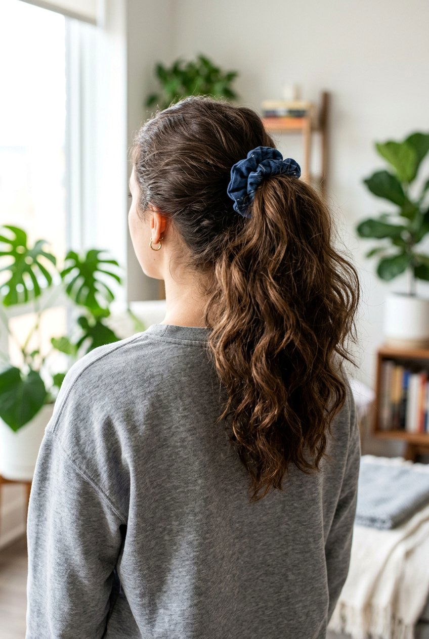 Voluminous Ponytail With Scrunchie - 20 voluminous ponytail hairstyle - 20 voluminous ponytail hairstyle