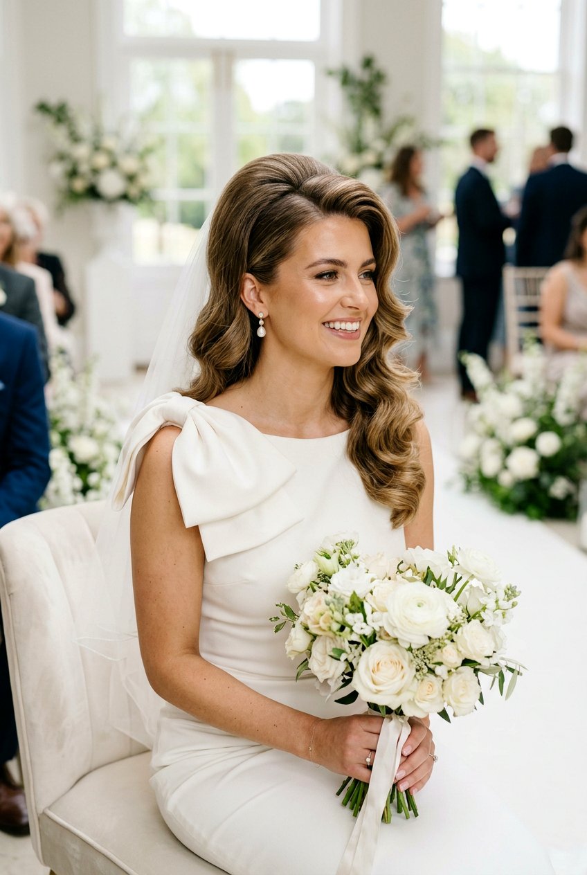 Voluminous Retro Waves - 20 bridal hairstyle with vintage waves - 20 bridal hairstyle with vintage waves