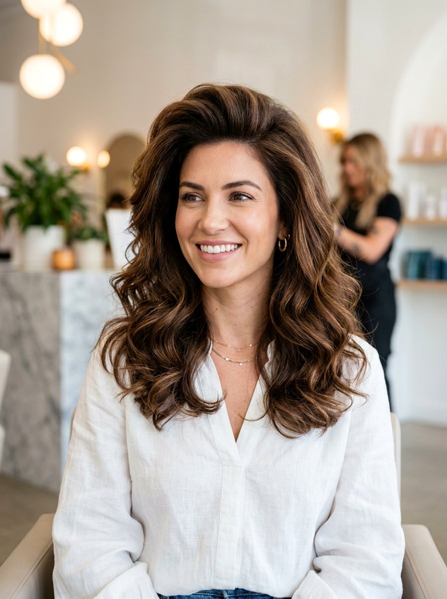 Voluminous Round Brush Blowout - 20 glamorous blowout hairstyle ideas - 20 glamorous blowout hairstyle ideas