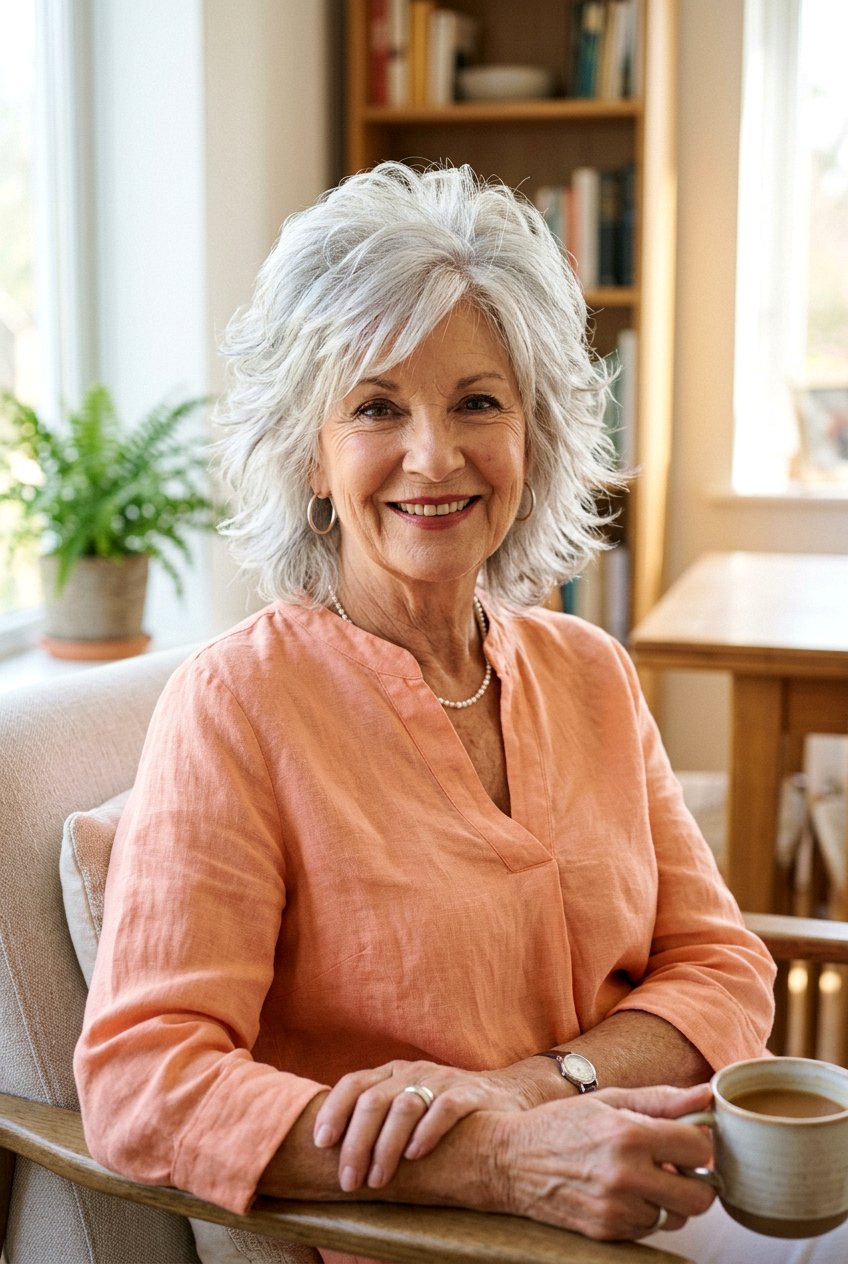 Voluminous Shag At Crown - 20 shag haircut for women over 70 - 20 shag haircut for women over 70