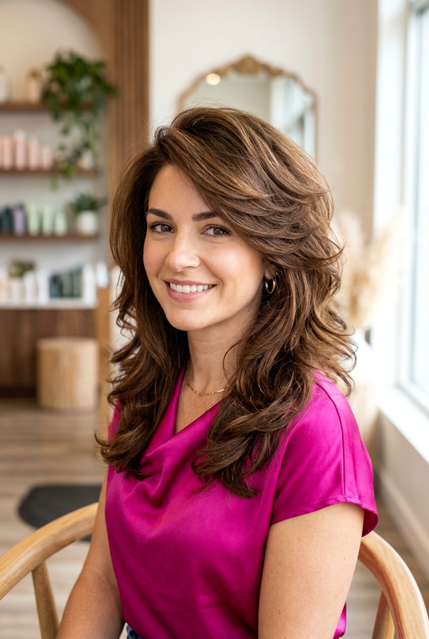 Voluminous Shoulder Length Layers - 20 mature women shoulder length haircut ideas - 20 mature women shoulder length haircut ideas