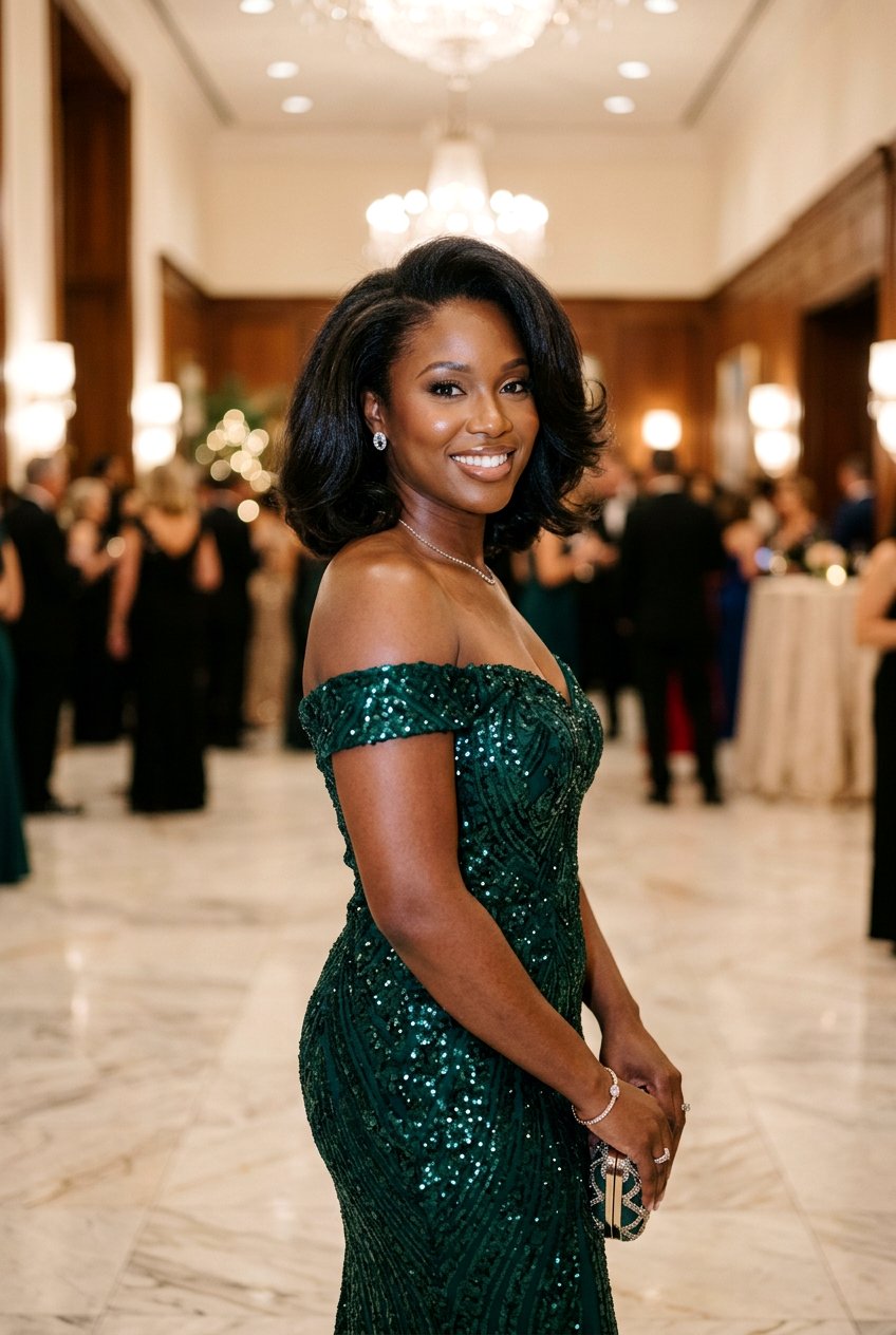 Voluminous Silk Press Bob - 20 black women silk press bob ideas - 20 black women silk press bob ideas