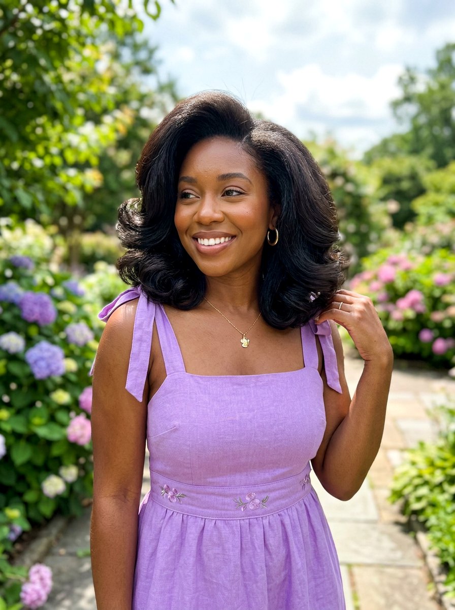 Voluminous Silk Press Bob - 20 silk press bob for fine hair - 20 silk press bob for fine hair