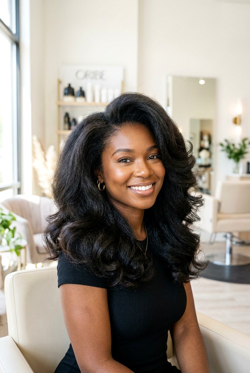 Voluminous Silk Press - 20 silk press hairstyles - 20 silk press hairstyles