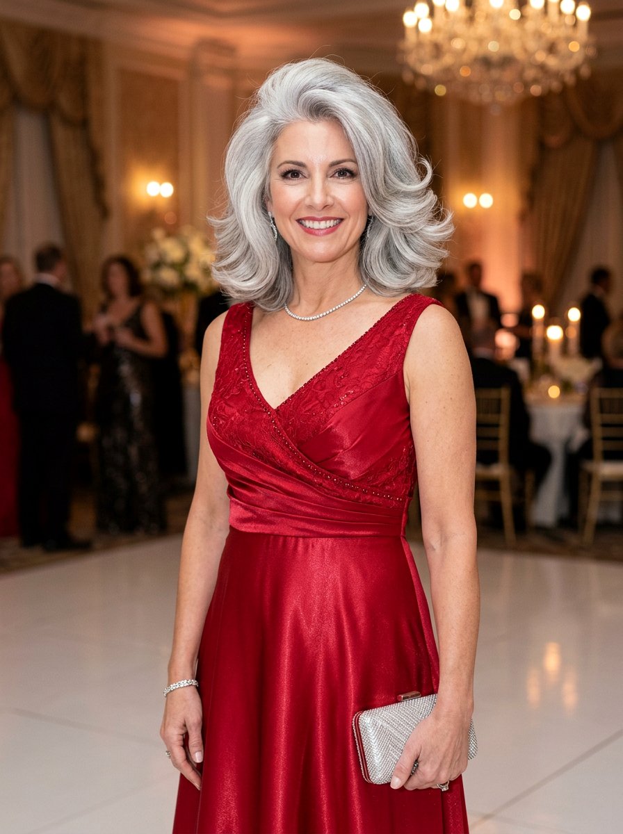 Voluminous Silver Lob Haircut - 20 silver lob haircut for women - 20 silver lob haircut for women
