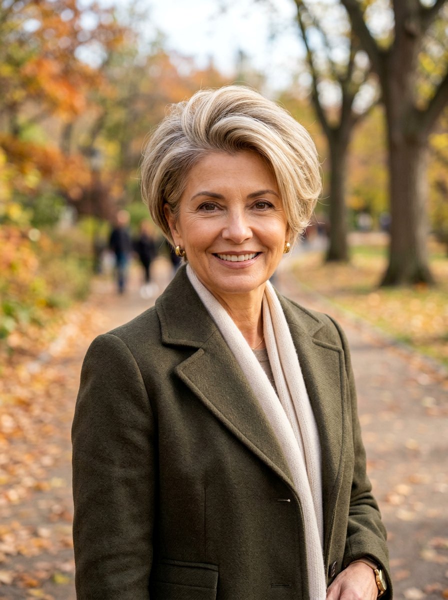 20 Elegant Straight Pixie Bob Hairstyles for Mature Women