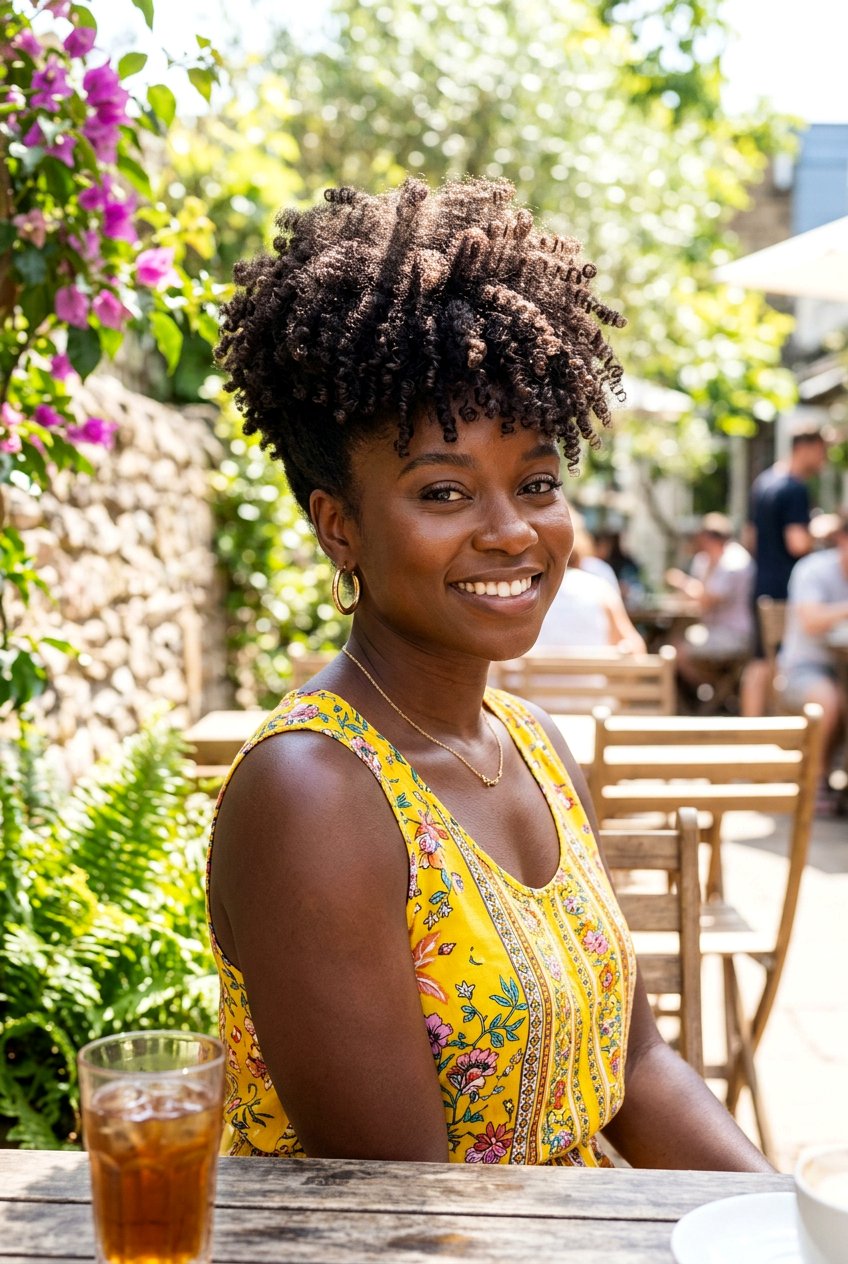 Voluminous Tapered Curl - 20 black women mature short haircut ideas - 20 black women mature short haircut ideas