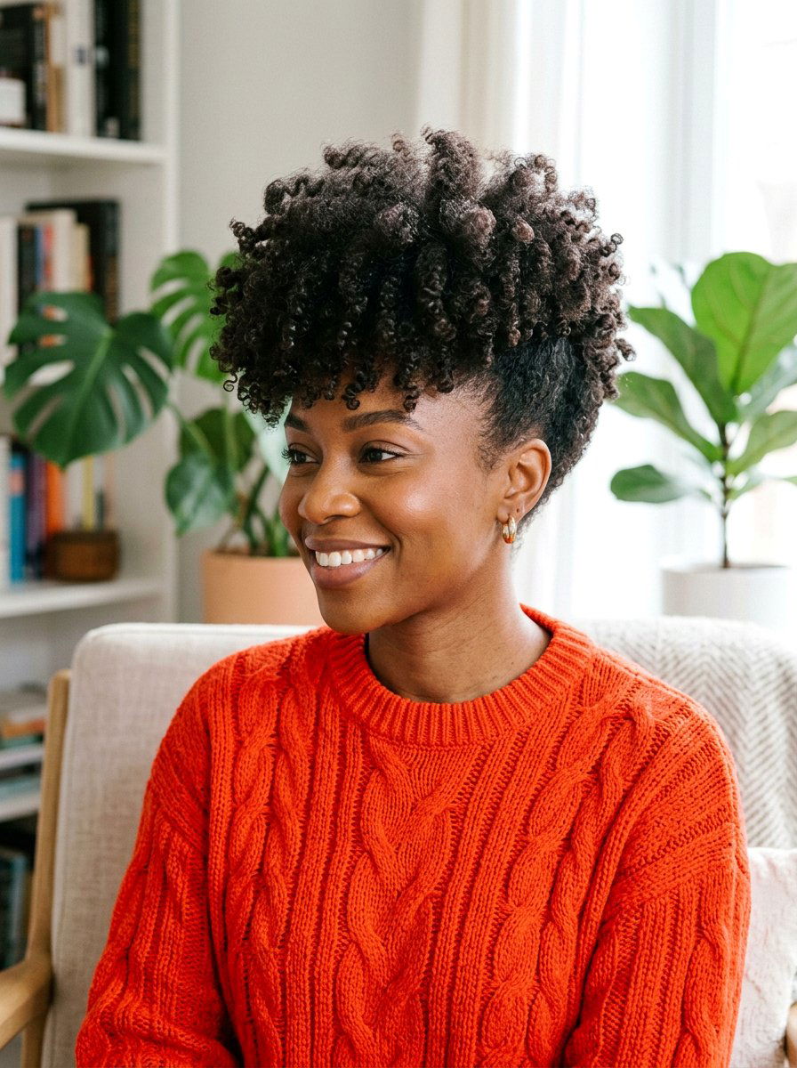 20 Flattering Tapered Natural Haircut Ideas For Round Faces