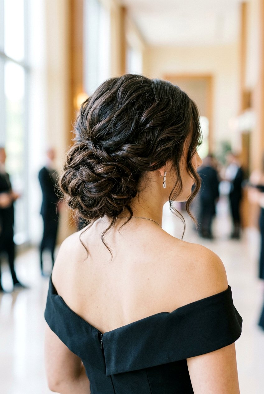 Voluminous Textured Low Bun - 20 textured updo hairstyles - 20 textured updo hairstyles