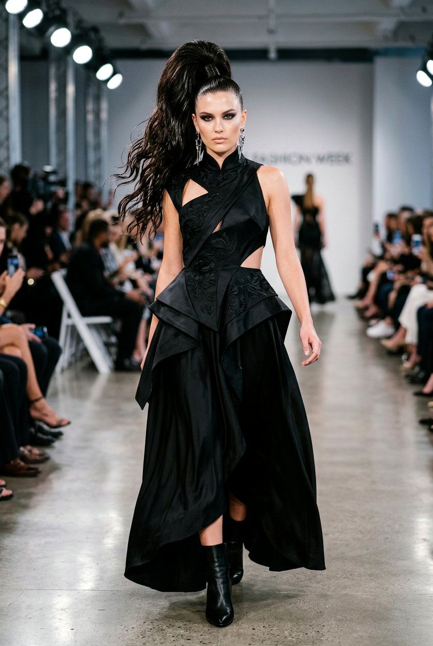 Voluminous Wet Look Ponytail - 20 runway wet look ponytail - 20 runway wet look ponytail