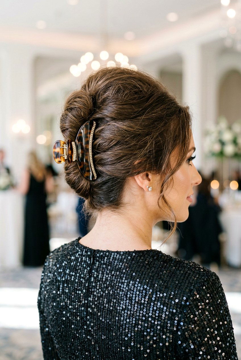 Voluminous claw clip french twist - 20 claw clip french twist hairstyle - 20 claw clip french twist hairstyle