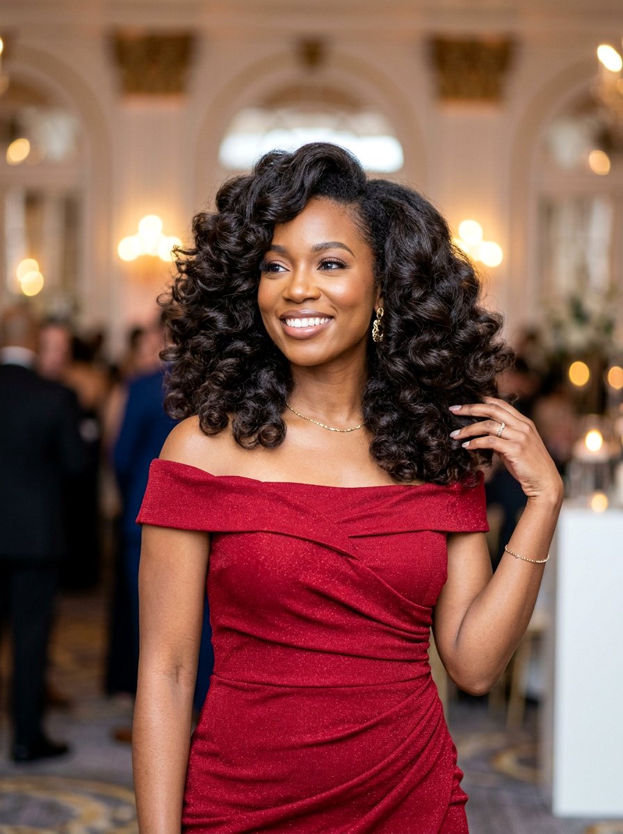 Voluminous silk press curls - 20 silk press for women over 50 - 20 silk press for women over 50