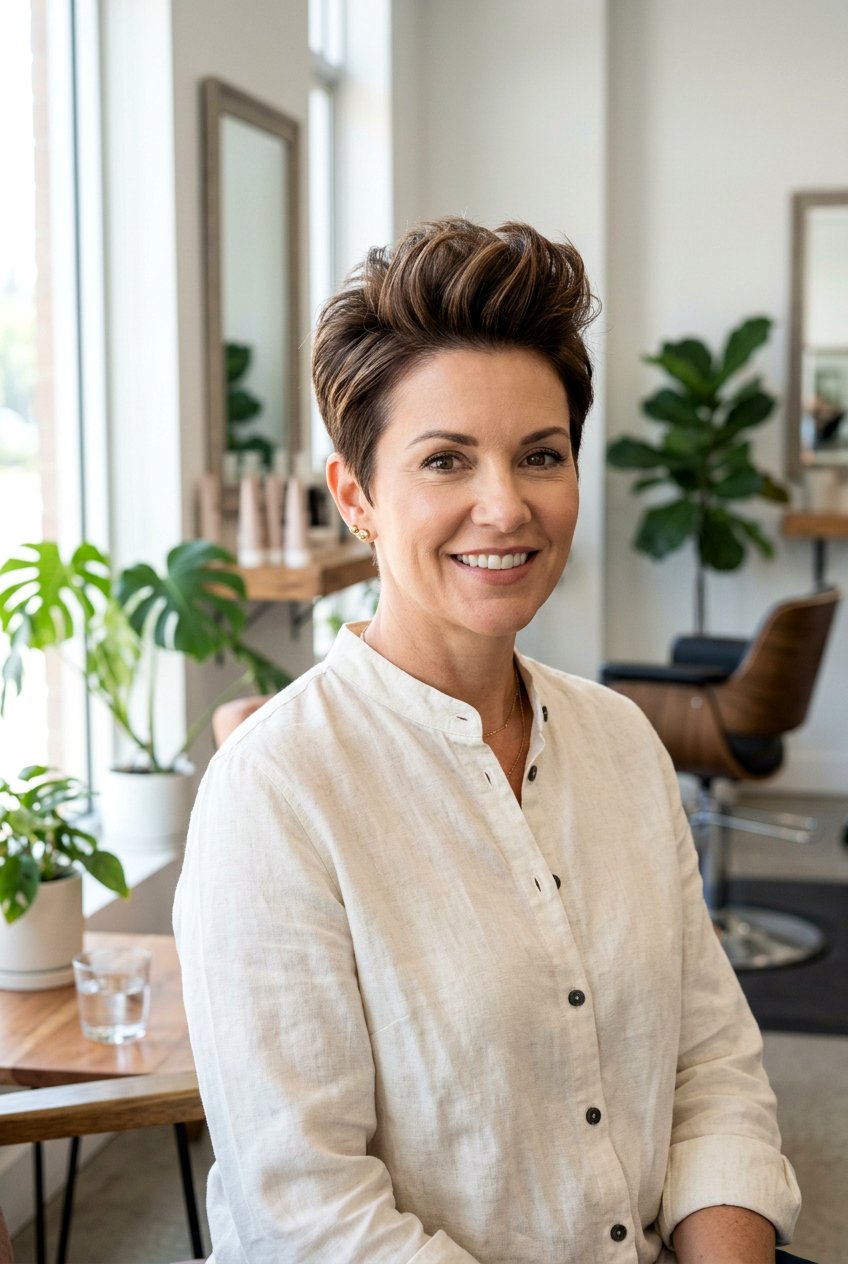 Volumizing Pixie For Thinning Temples - 20 haircut for hair loss around temples women - 20 haircut for hair loss around temples women