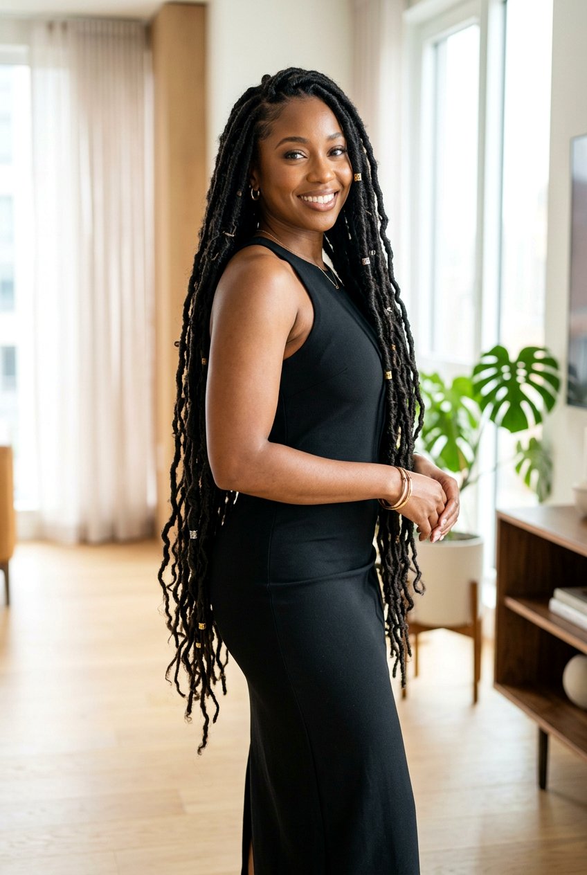 Waist Length Faux Loc - 20 black women faux loc ideas - 20 black women faux loc ideas