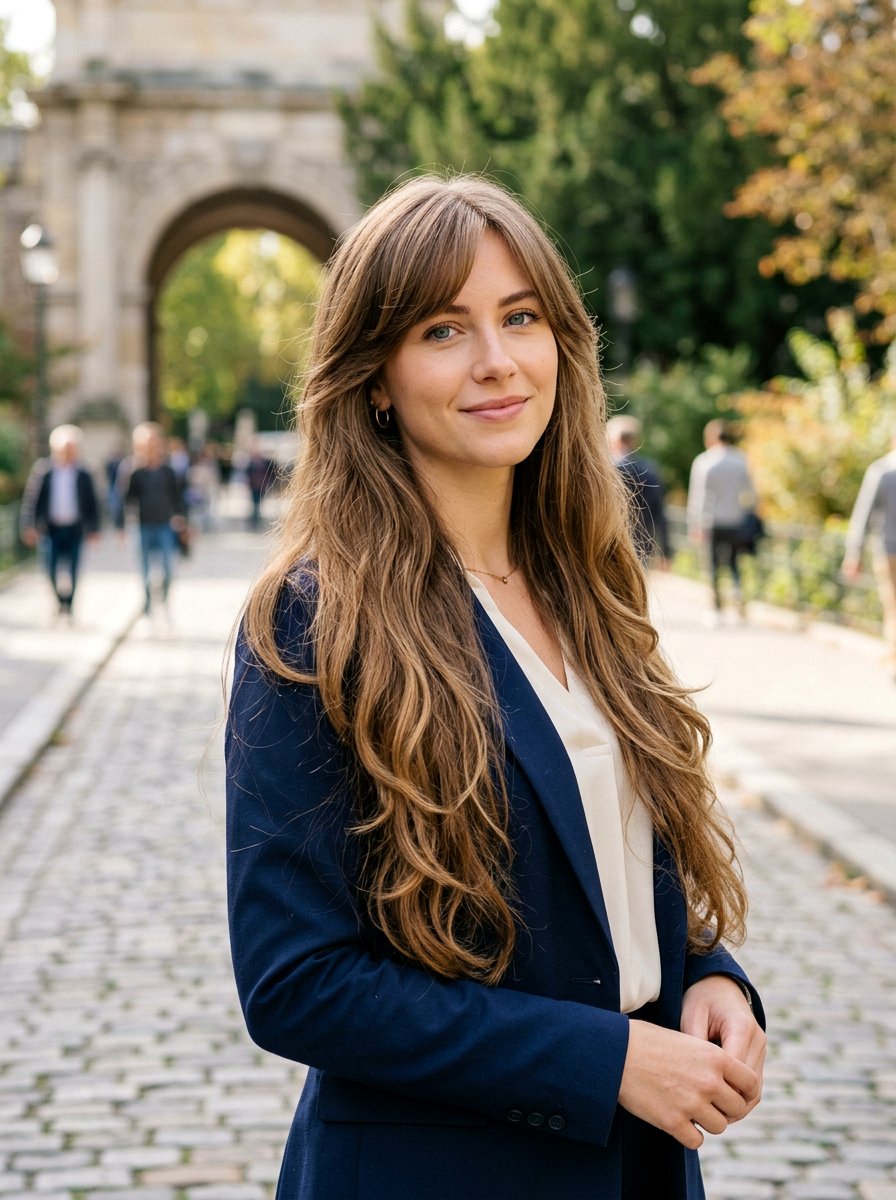 Waist Length Layers With Side Bangs - 20 waist length layered haircut - 20 waist length layered haircut