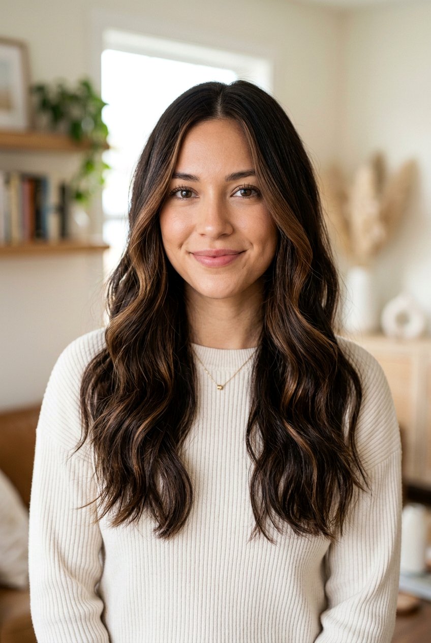 Walnut Brown Face Framing Highlights - 20 brown hair with face framing highlights - 20 brown hair with face framing highlights