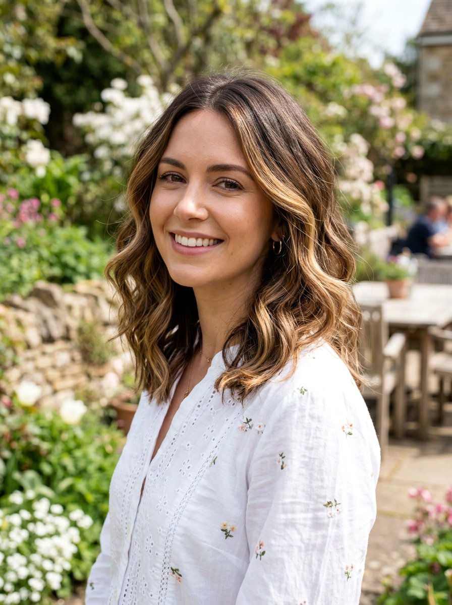 Walnut Brunette Balayage With Honey Highlights - 20 walnut brunette with highlights - 20 walnut brunette with highlights