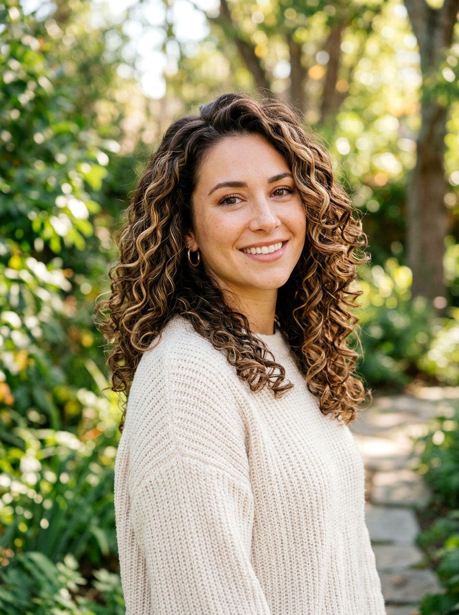 Walnut Brunette With Curly Highlights - 20 walnut brunette with highlights - 20 walnut brunette with highlights