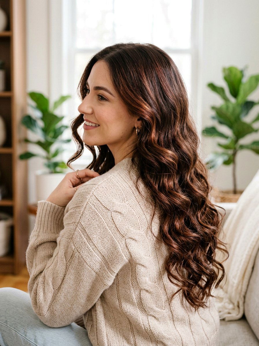 Walnut Brunette With Red Toned Highlights - 20 walnut brunette with highlights - 20 walnut brunette with highlights