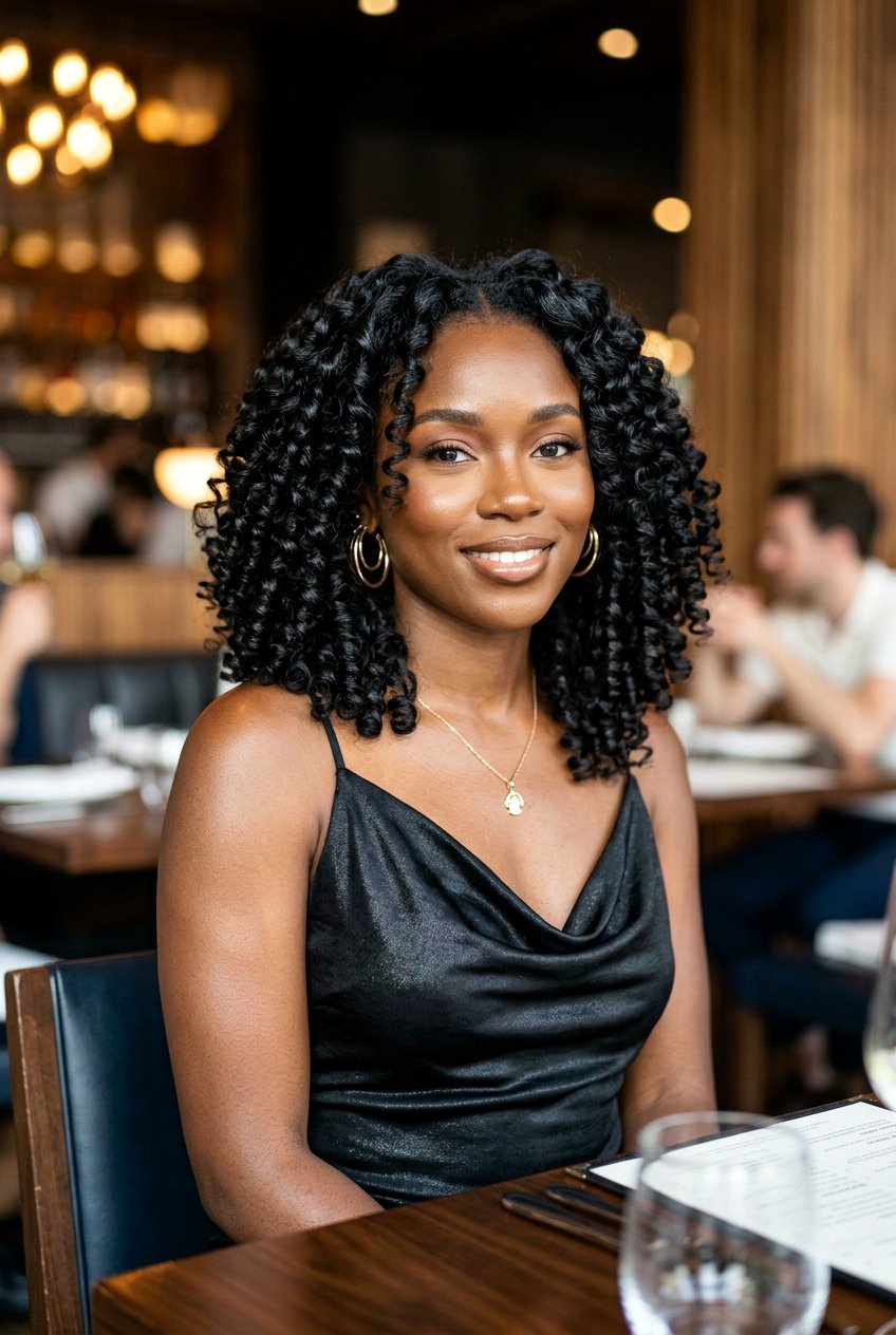 Wand Curl Crochet Bob - 20 crochet curly bob for black women - 20 crochet curly bob for black women