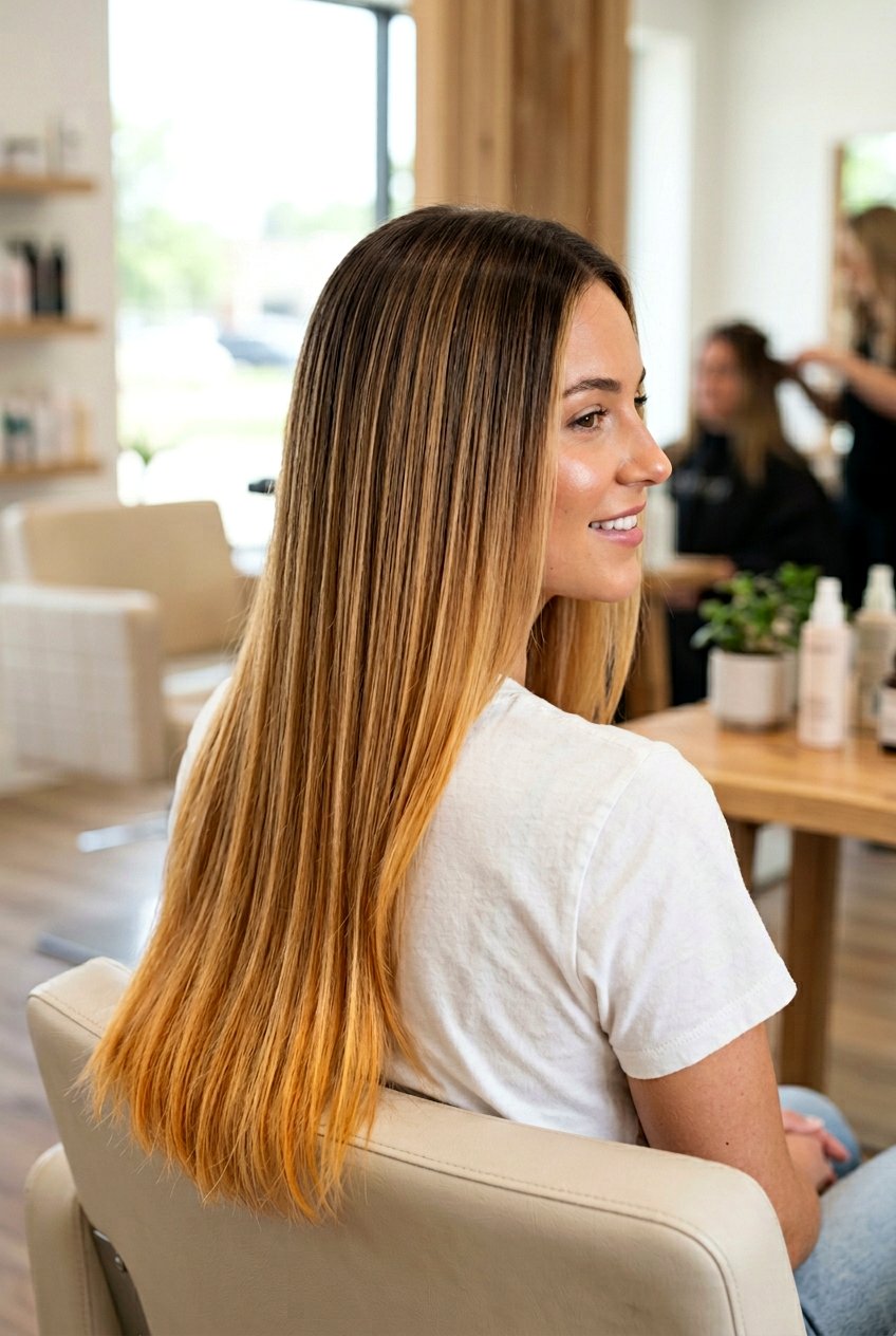 Warm Blonde Balayage on Dark Hair - 20 warm blonde balayage - 20 warm blonde balayage