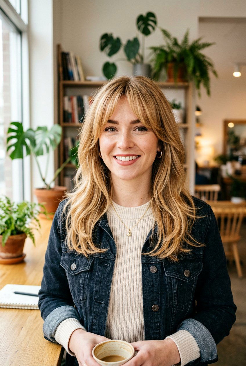 Warm Blonde Curtain Bangs Hair - 20 salon blonde refresh ideas - 20 salon blonde refresh ideas