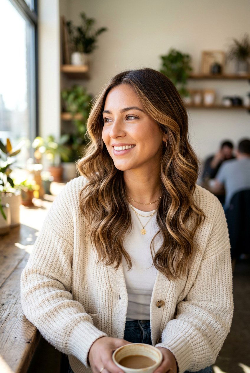 Warm Brunette Balayage - 20 winter brunette balayage - 20 winter brunette balayage