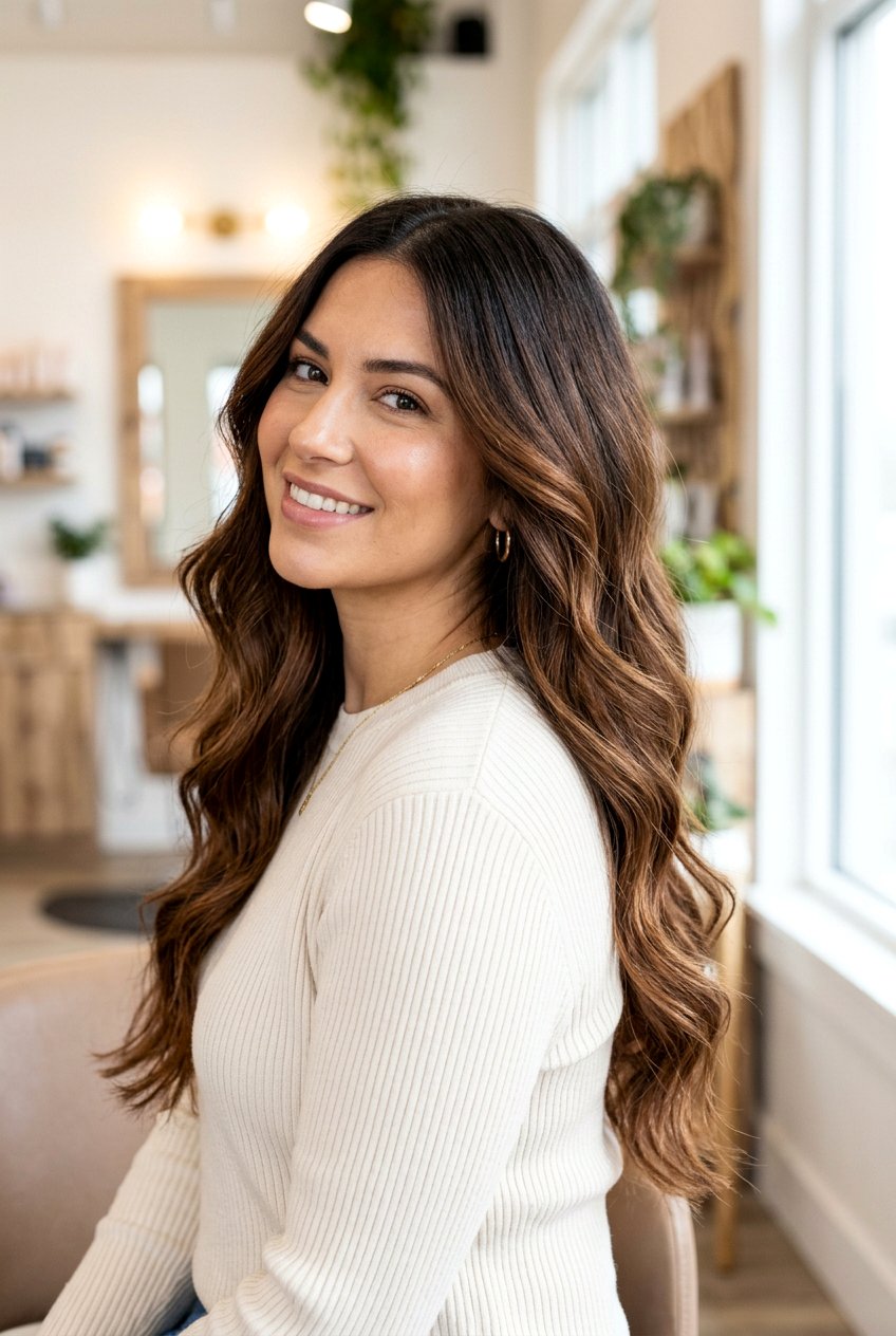 Warm Chestnut Brunette Color Melt - 20 warm chestnut brunette - 20 warm chestnut brunette