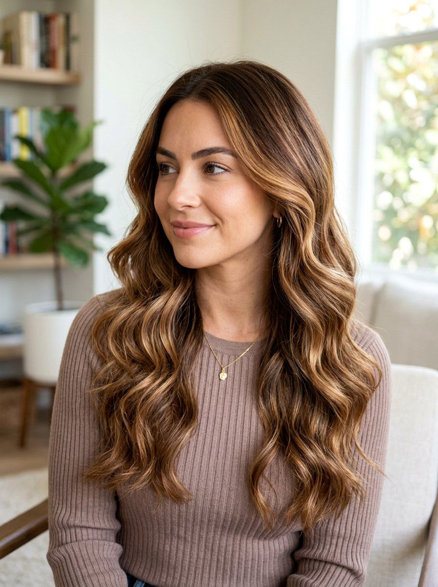 Warm Cinnamon Bronde Balayage Transition - 20 warm cinnamon brunette balayage - 20 warm cinnamon brunette balayage